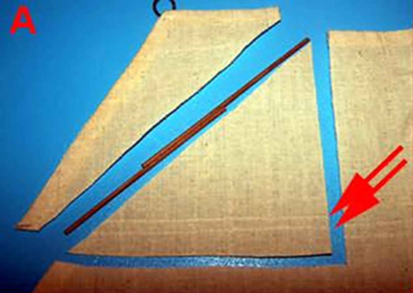 La stoffa grezza della barcaccia (immagine a bassa qualità) 